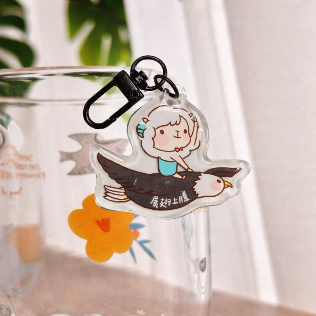 老鷹/福氣羊滴膠掛飾