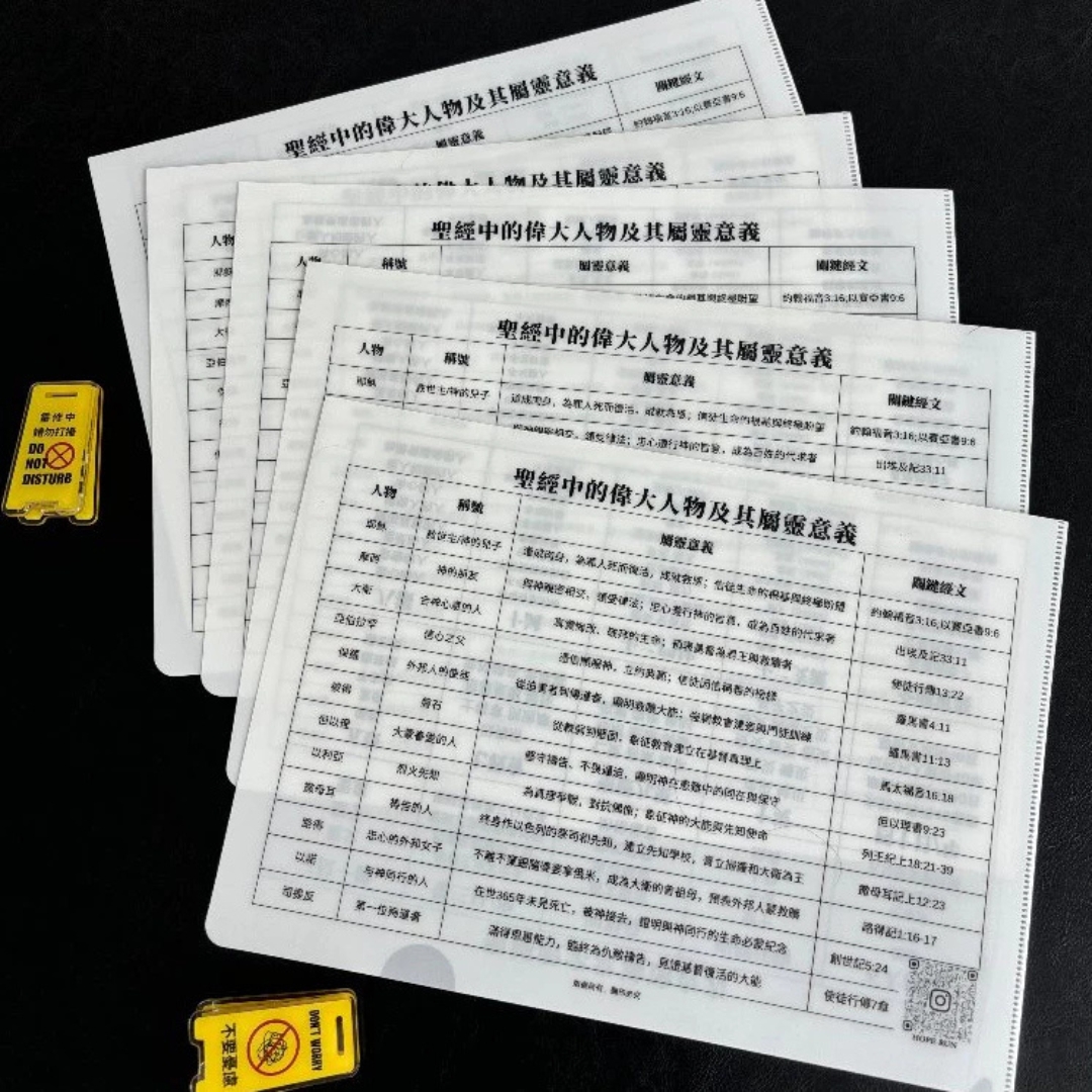 聖經數字常識/A4資料夾