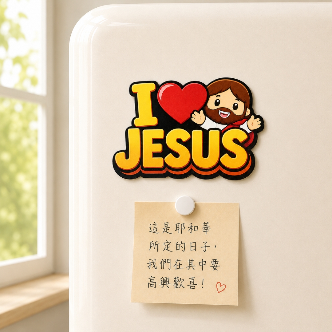 我愛耶穌 造型磁鐵