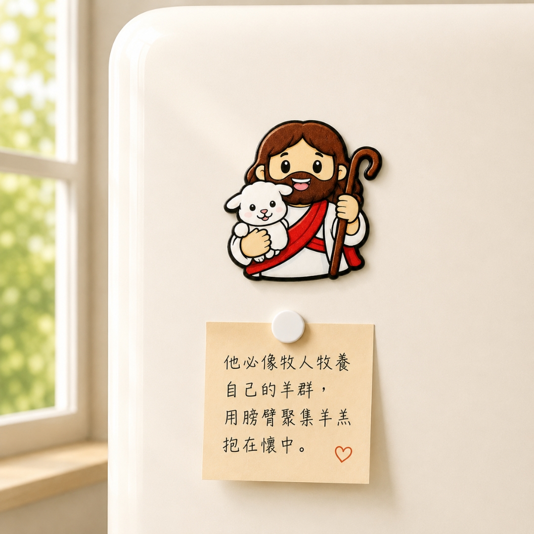 耶穌小羊 造型磁鐵